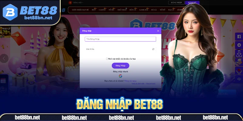 Mở trình duyệt và vào trang chủ Bet88